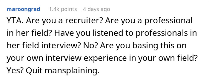 Person Wonders If They’re In The Wrong For Criticizing Girlfriend For How She Takes Job Interviews, Gets A Slice Of Honesty Pie Online Person Wonders If They’re In The Wrong For Criticizing Girlfriend For How She Takes Job Interviews, Gets A Slice Of Honesty Pie Online