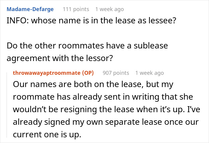 24 Y.O. Woman Refuses To Move Out Of Her Shared Apartment After Her Roommate Gets Engaged, Roommate Gets Livid 24 Y.O. Woman Refuses To Move Out Of Her Shared Apartment After Her Roommate Gets Engaged, Roommate Gets Livid