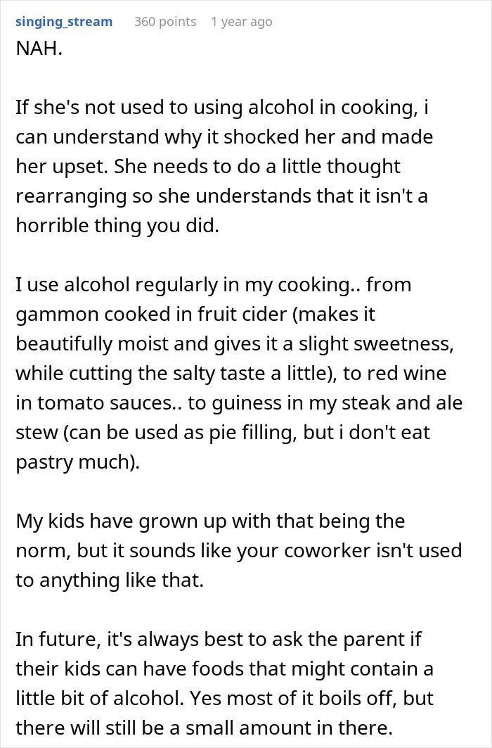 Mom Livid At Finding Out Colleague's Pasta Sauce Recipe Contained Wine As She Served It While Babysitting Her 8 Y.O. Kid