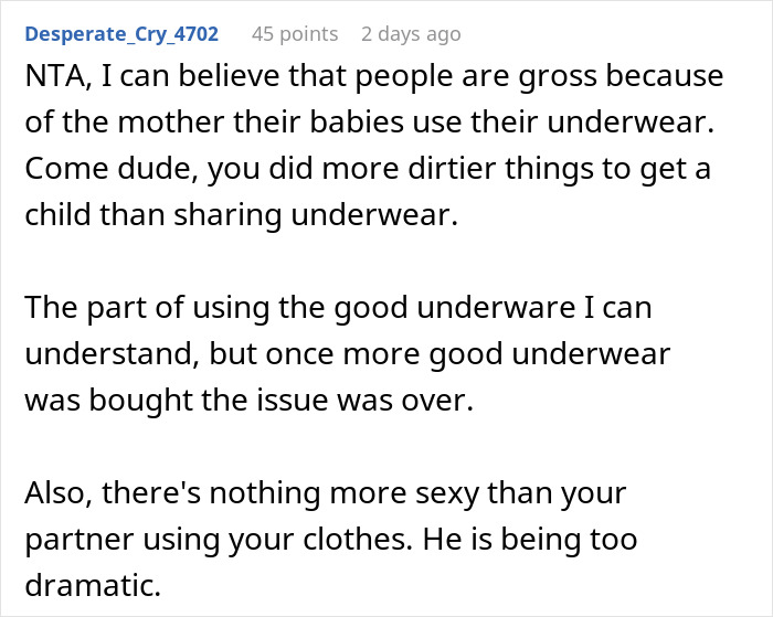 Husband Flips Out At Pregnant Wife For Borrowing His Underwear, Wife Left Confused About What's The Real Reason Husband Flips Out At Pregnant Wife For Borrowing His Underwear, Wife Left Confused About What's The Real Reason