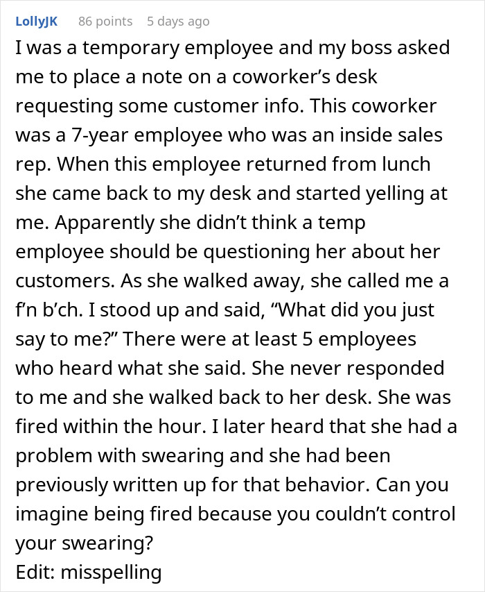 Employee Gets Verbally Jumped By Company Grump, Responds With Malicious Compliance And Gets Grump Quietly Fired Within Hours Employee Gets Verbally Jumped By Company Grump, Responds With Malicious Compliance And Gets Grump Quietly Fired Within Hours