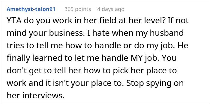 Person Wonders If They’re In The Wrong For Criticizing Girlfriend For How She Takes Job Interviews, Gets A Slice Of Honesty Pie Online Person Wonders If They’re In The Wrong For Criticizing Girlfriend For How She Takes Job Interviews, Gets A Slice Of Honesty Pie Online