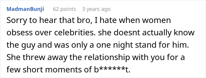 Guy Thinks His Girlfriend’s “Exception” Celebrity Is A Joke, But Then She Actually Sleeps With Him Guy Thinks His Girlfriend’s “Exception” Celebrity Is A Joke, But Then She Actually Sleeps With Him