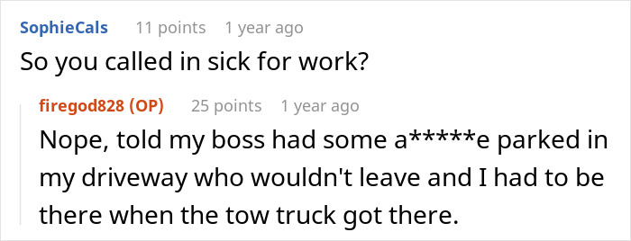 Entitled Parents Throw A Scene After Parking In This Guy's Driveway, Call The Cops On Him, Get Themselves Towed And Nearly Arrested Instead Entitled Parents Throw A Scene After Parking In This Guy's Driveway, Call The Cops On Him, Get Themselves Towed And Nearly Arrested Instead
