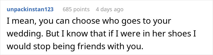 Bride Asks If She's A Jerk To Exclude Her Friend Who's 2 Years Younger From Her "Childfree Wedding", Gets A Reality Check Bride Asks If She's A Jerk To Exclude Her Friend Who's 2 Years Younger From Her "Childfree Wedding", Gets A Reality Check