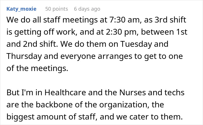 “No One Thinks About The Night Crew”: Worker Who Starts Shift At 4 PM Finds A Way To Maliciously Comply And Not Attend 10 AM Meetings
