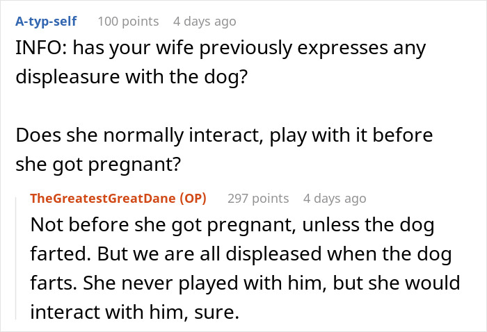Wife Says Husband Is Prioritizing The Dog Over Her Pregnancy After He Refuses To Get Rid Of It And Break His Son's Heart Wife Says Husband Is Prioritizing The Dog Over Her Pregnancy After He Refuses To Get Rid Of It And Break His Son's Heart