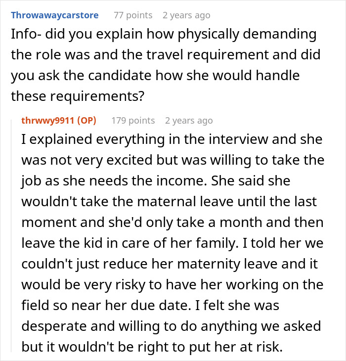 "The Decision Is Perfectly Legal": HR Rejects Candidate Because She's 7 Months Pregnant