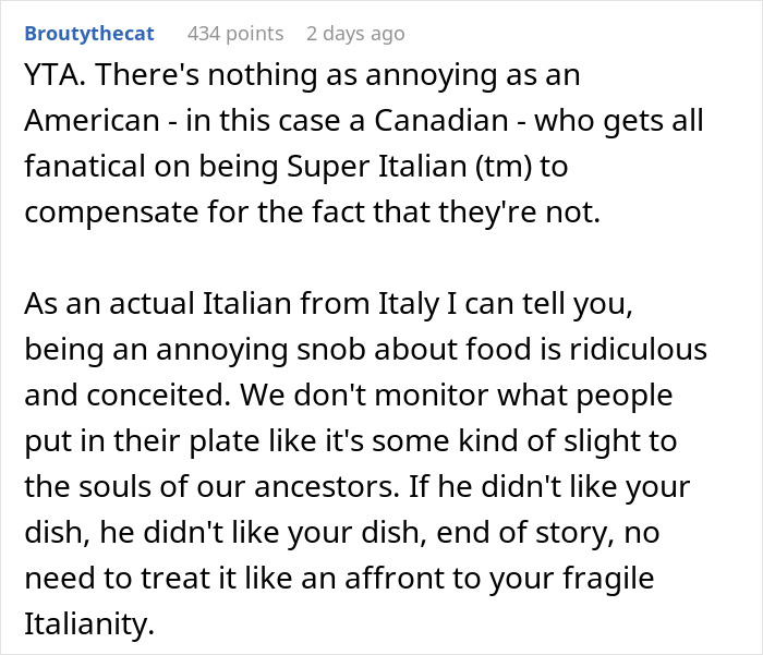Guy Doesn't Allow Sister's BF To Ruin His Italian Dish With Asian Hot Sauce, Drama Ensues Guy Doesn't Allow Sister's BF To Ruin His Italian Dish With Asian Hot Sauce, Drama Ensues