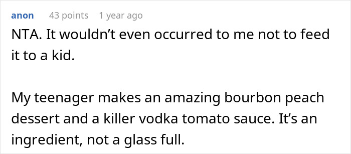 Mom Livid At Finding Out Colleague's Pasta Sauce Recipe Contained Wine As She Served It While Babysitting Her 8 Y.O. Kid Mom Livid At Finding Out Colleague's Pasta Sauce Recipe Contained Wine As She Served It While Babysitting Her 8 Y.O. Kid