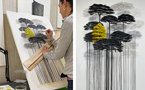 I Am A Colombian Artist And I Create Original Paintings Turning Barcodes Into Trees (17 Pics)