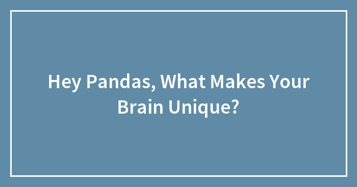 Hey Pandas, What Makes Your Brain Unique? (Closed)