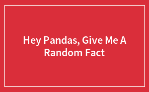 Hey Pandas, Give Me A Random Fact