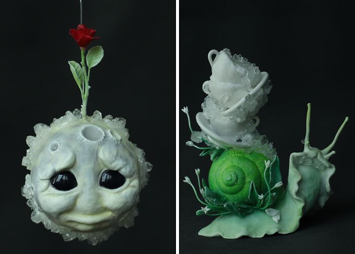 I Created A New Collection Of Fantasy Crystallized Sculptures