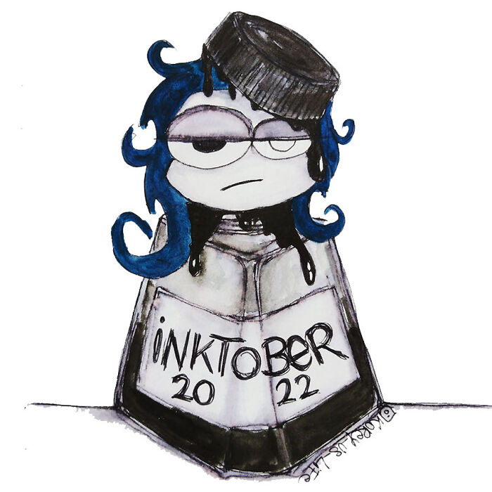 I Tried The Inktober 2022 Challenge By Drawing Comics In My Own Style (32 Pics)