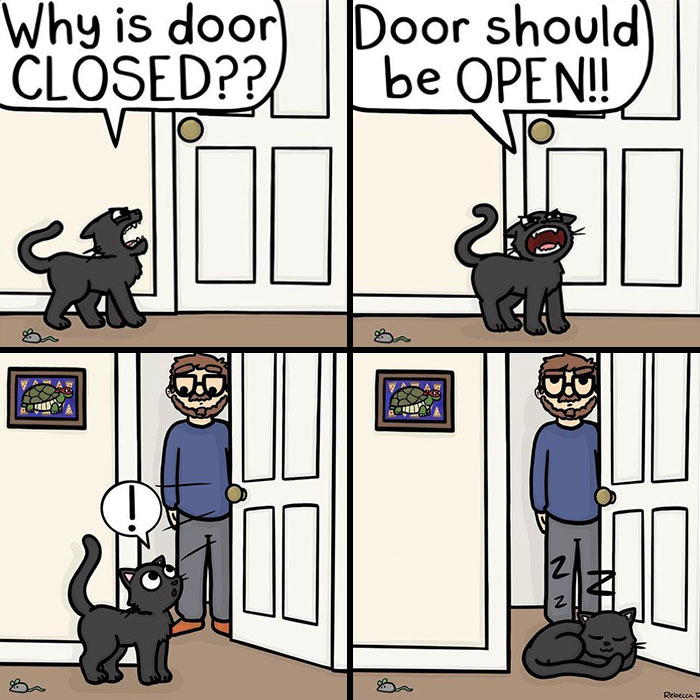 50 Funny And Cute Comics Inspired By The Artist’s Life With Her Boyfriend And 3 Cats