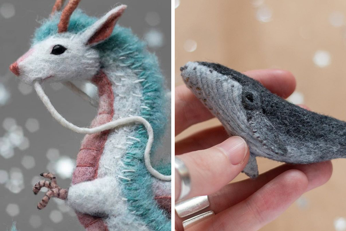 30 Of My Latest Needle Felted Fantasy Creatures And Animals