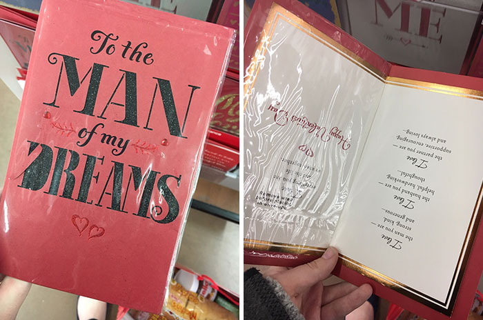 This Valentine's Card Content Was Printed Upside Down