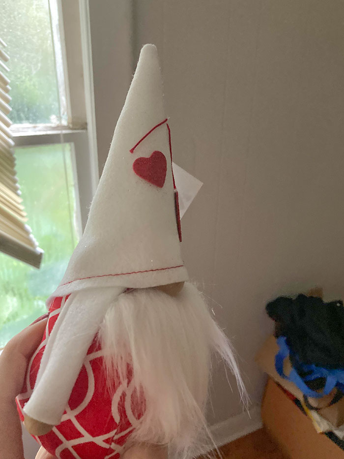 My Fiancé Has A “Valentine’s Day Elf”. Looks To Me Like Santa Joined The Klan