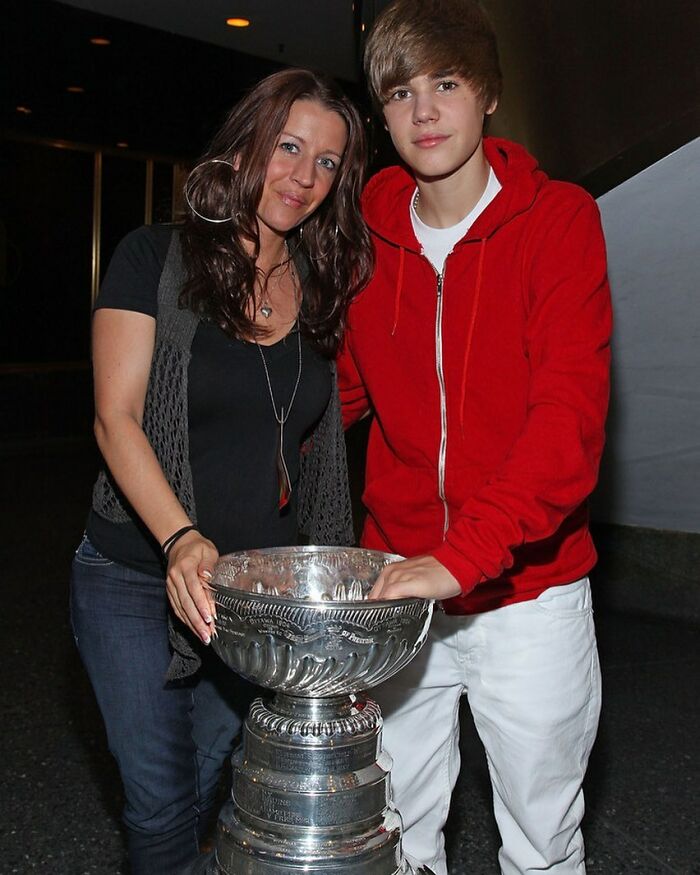 Justin Bieber And His Mother Pattie Mallette