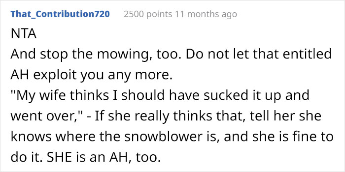 Entitled Newcomer Expects Neighbor To Shovel Their Driveway, Blames Him For Missing Work Due To Snow