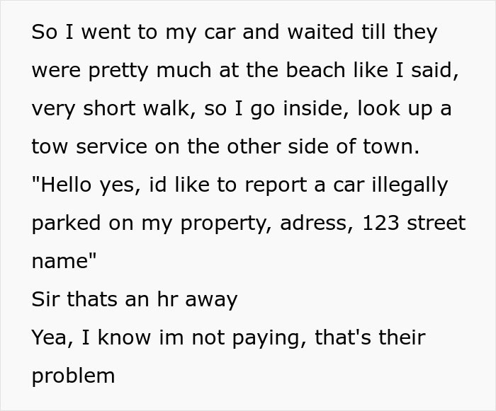 Entitled Parents Throw A Scene After Parking In This Guy's Driveway, Call The Cops On Him, Get Themselves Towed And Nearly Arrested Instead Entitled Parents Throw A Scene After Parking In This Guy's Driveway, Call The Cops On Him, Get Themselves Towed And Nearly Arrested Instead