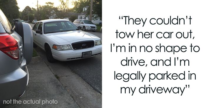 Guy Serves Refreshing Revenge After Someone Parks In His Driveway, Blocks Them In And Then Opens Up A Beer