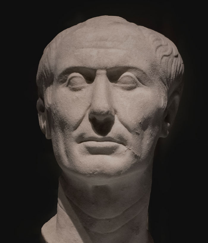 Sculpture head of Julius Caesar