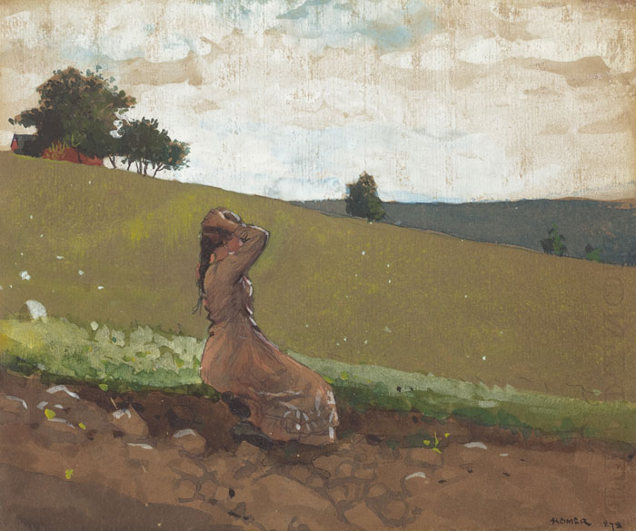 The Green Hill By Winslow Homer