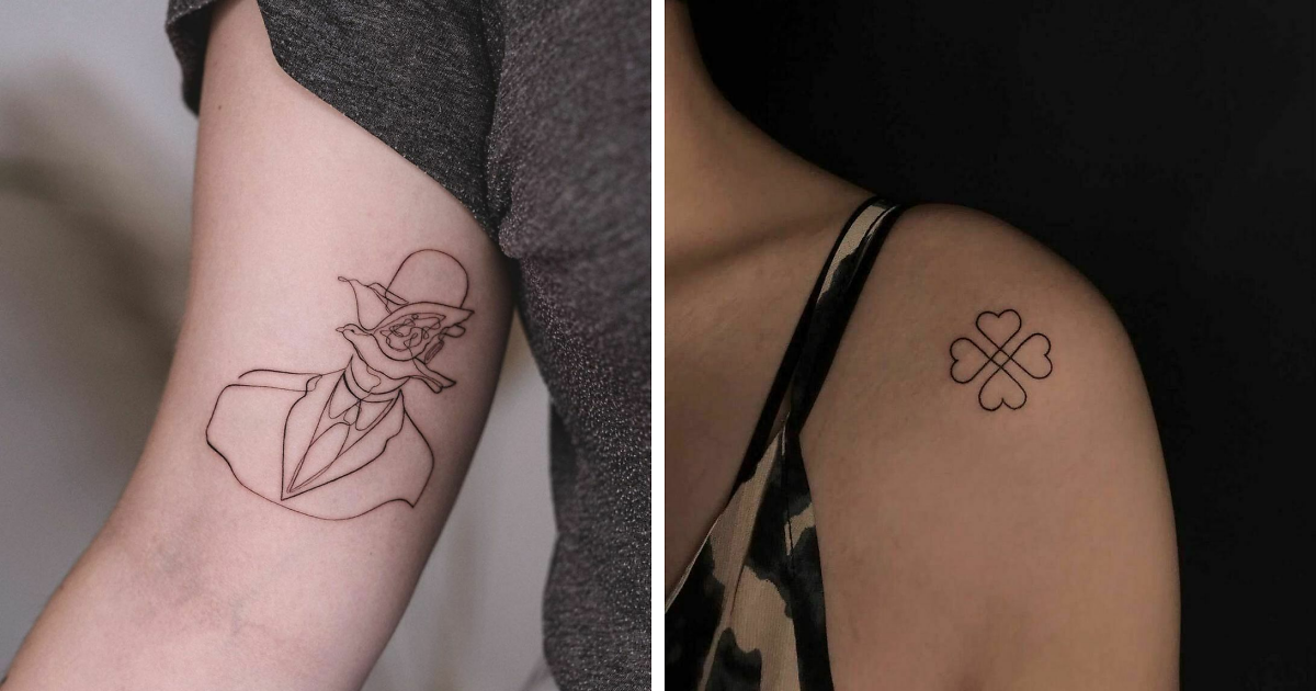 99 Single-Line Tattoos That Are Fine-Line Perfection