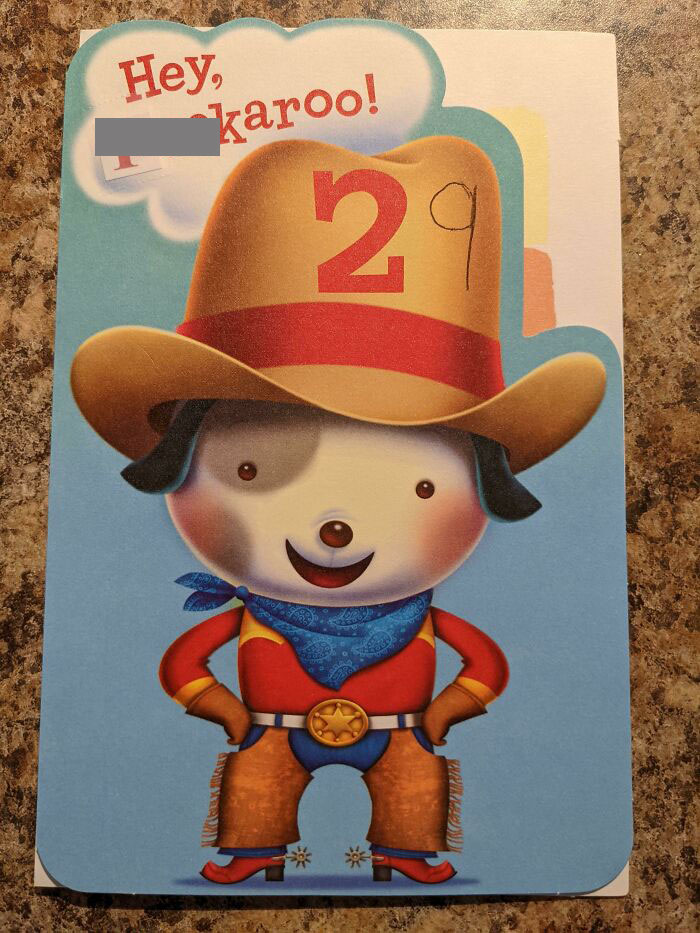 My Brother Gives Me A Modified Kids Card For My Birthday Every Year