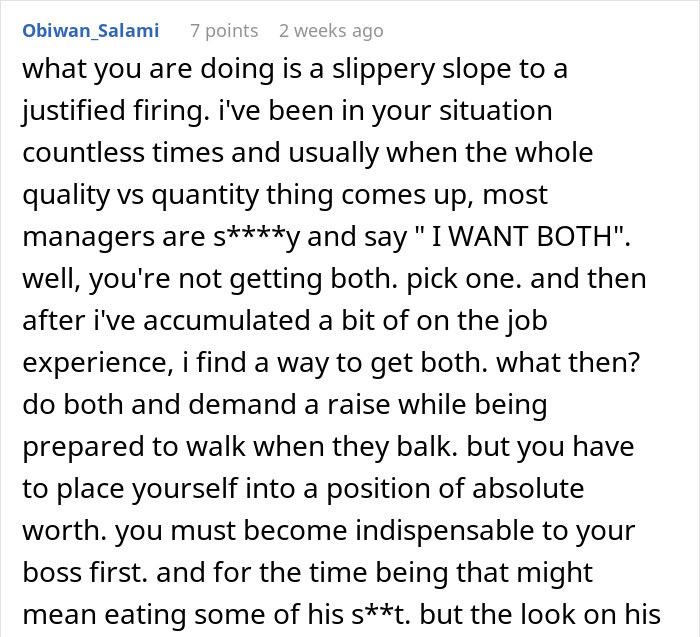 Boss Punishes Employee Because His Work Is Perfect Only 99% Of The Time, Regrets It After He Reaches 100% With Horrible Productivity Boss Punishes Employee Because His Work Is Perfect Only 99% Of The Time, Regrets It After He Reaches 100% With Horrible Productivity
