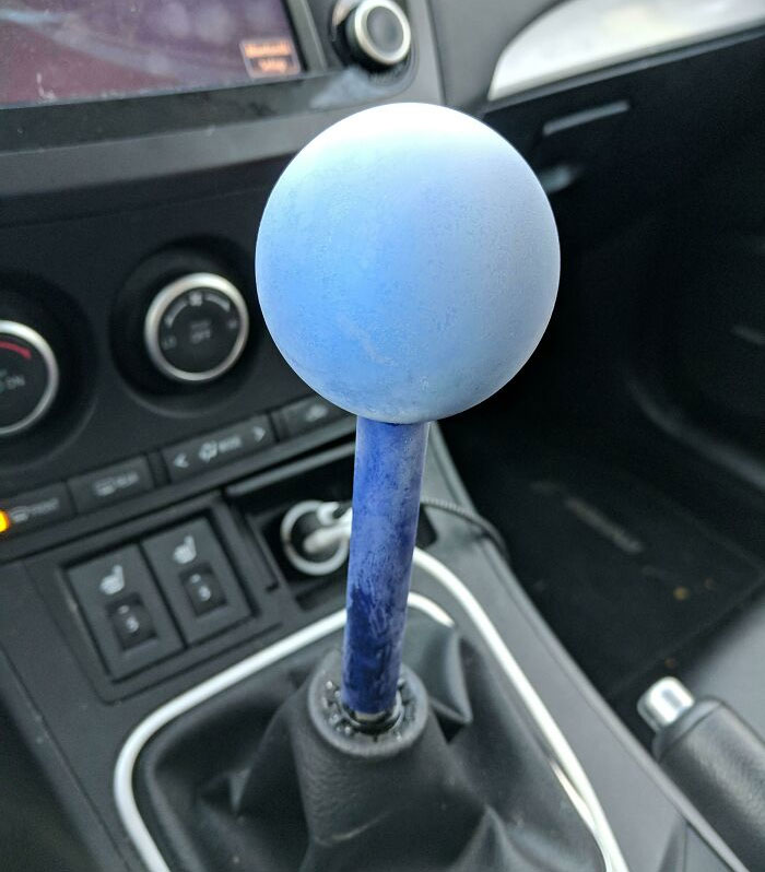 It's Been So Cold In New England That My Cars Shift Knob Froze