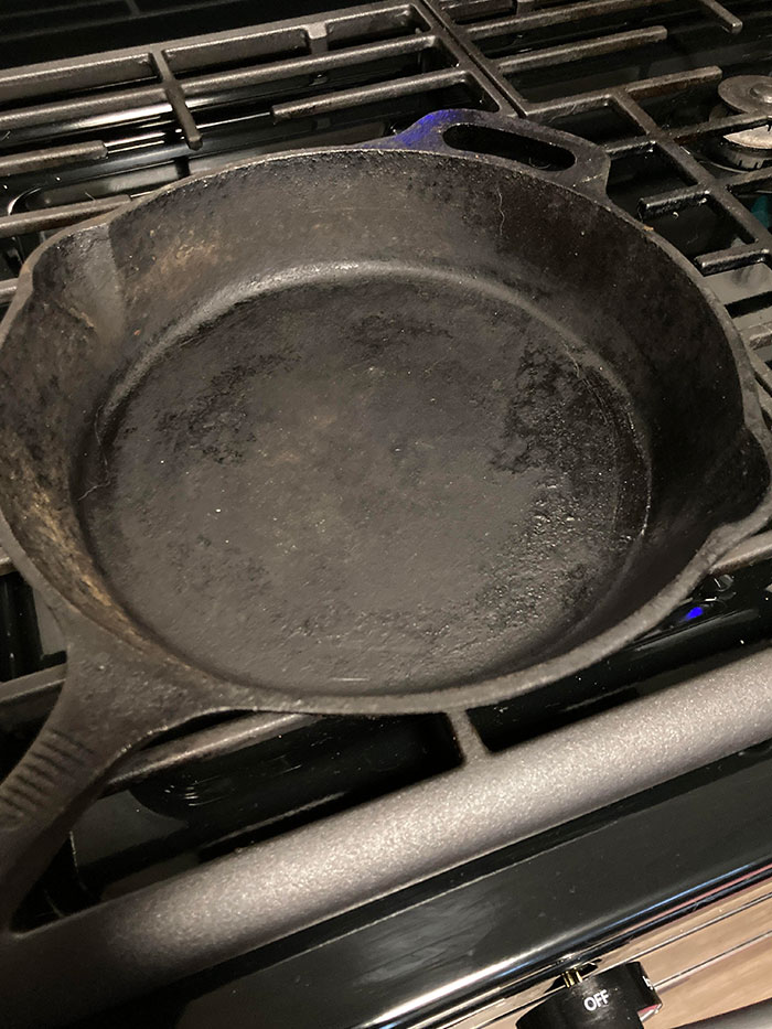Hired A House Cleaner To Surprise The Wife For Valentine’s Day. Cleaner “Cleaned” My Cast Iron