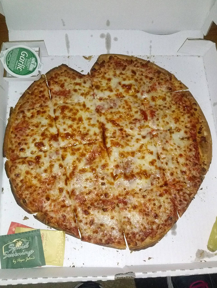 Papa John's Valentine's Day Special "Heart"-Shaped Pizza