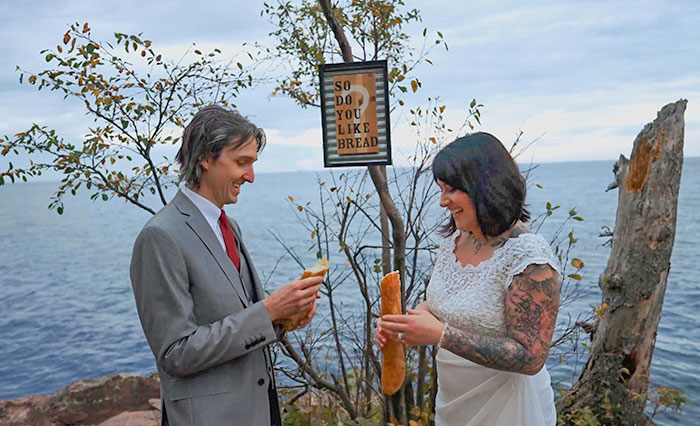 My Friend That Started The Whole "Do You Like Bread" Opener 4 Years Ago Just Got Married