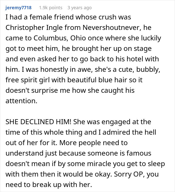 Guy gets devastated after his girlfriend actually sees her and sleeps with 
