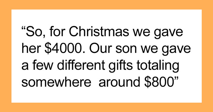 “My Son Is Clearly Resenting Us”: Dad Gives $4k Christmas Gift To His Daughter And $800 Gifts To His Son, Son Gets Upset