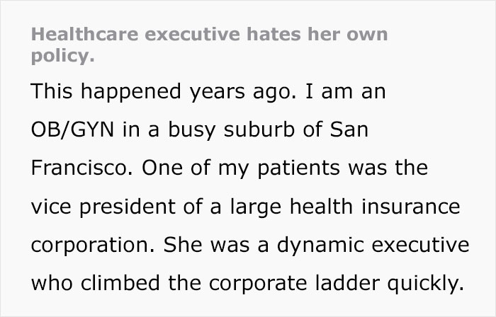 Insurance Executive Has A Taste Of Her Own Medicine After She Experiences Her Own 