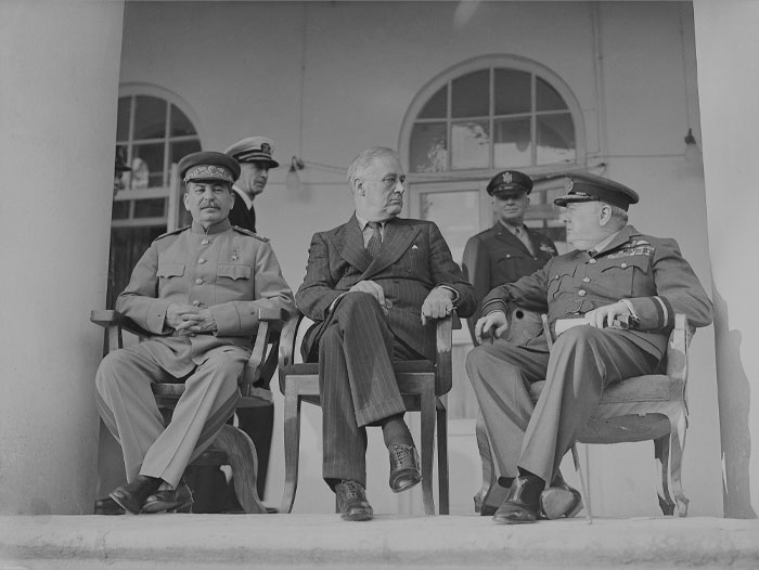 Joseph Stalin, Franklin D Roosevelt, And Winston Churchill