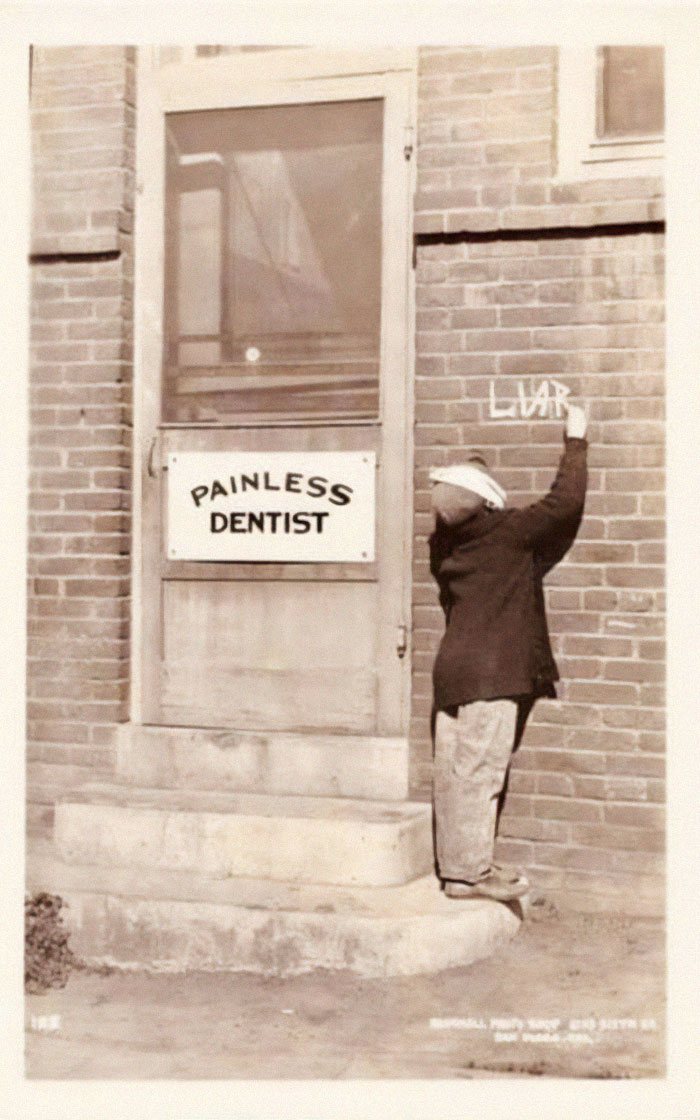 A Dissatisfied Dental Patient, 1920s