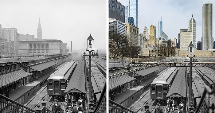 I Combine Old Images With Rephotographed Ones To Create A Mix Of Both, Showing How Much Things Have Changed (50 Pics)