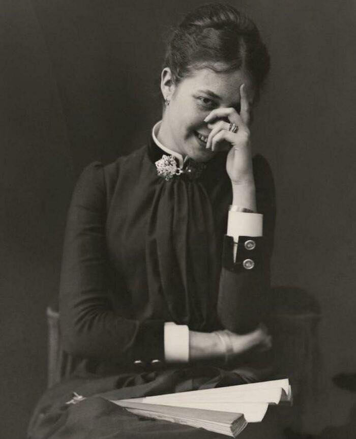 A Casual Portrait Of A Woman Smiling, 1880