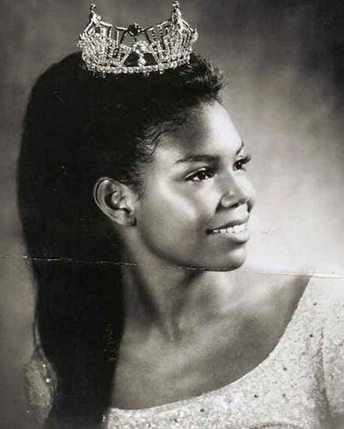 Cheryl Browne, primera candidata afroamericana al título de Miss Estados Unidos en 1971