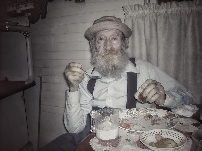 A photo of my grandfather, Clyde Hensley, who lived deep in the Appalachians of western North Carolina.