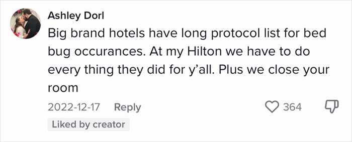 Woman Documents Hotel’s Brilliant Response After Finding A Single Bedbug In A Room Woman Documents Hotel’s Brilliant Response After Finding A Single Bedbug In A Room