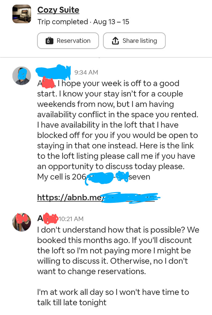 If You Needed Another Reason To Hate Airbnb. 2 Weeks Before Our Reservation, Our Hosts Tells Us He Overbooked