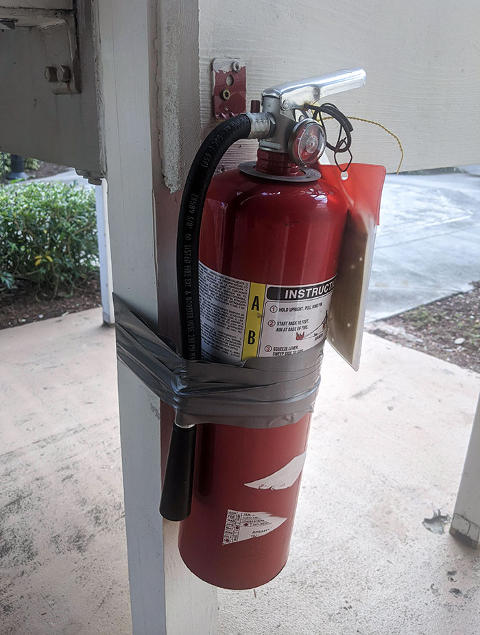 This Fire Extinguisher At My Hotel