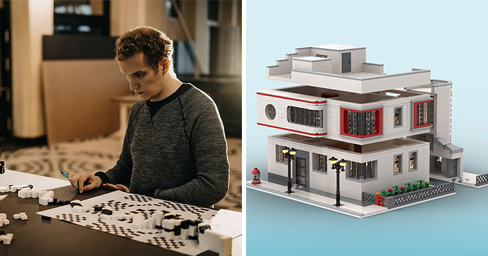 Creating LEGO Models Is My Passion, Therefore I Decided Recreate One Of The Most Iconic Buildings In Lithuania From LEGO Bricks – The Iljinai Family House