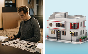 I Like To Make LEGO Models, And I Decided Recreate One Of The Most Iconic Buildings In Lithuania From LEGO Bricks – The Iljinai Family House